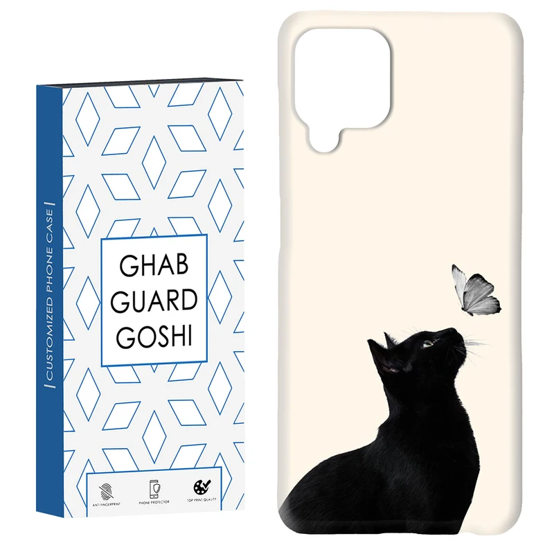 کاور قاب گارد گوشی طرح گربه کد Dimo-316 مناسب برای گوشی موبایل سامسونگ Galaxy A12 / M12