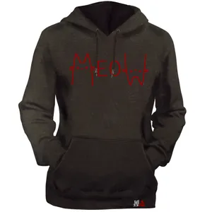 هودی زنانه مدل گربه کد T09 رنگ نوک مدادی