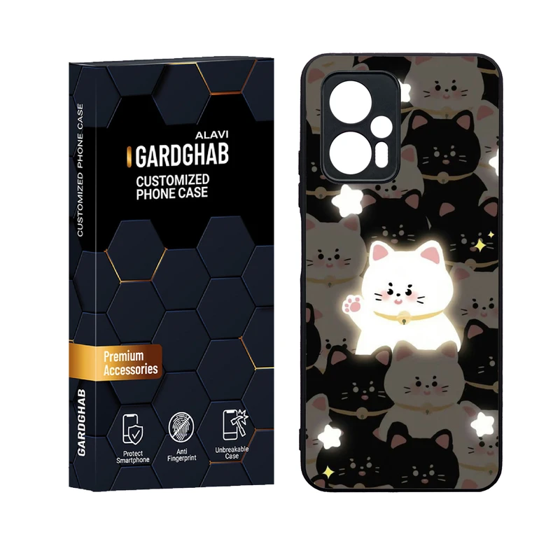 کاور گارد قاب علوی مدل دورژله ای پشت گلس فانتزی مناسب برای گوشی موبایل شیائومی Poco X4 GT