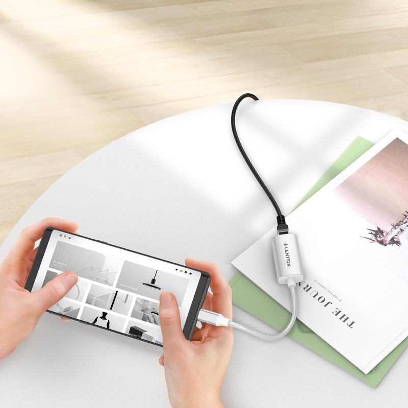 مبدل USB-C به RJ45 لنشن مدل CU604E 3