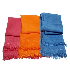 حوله دستبافت مدل ساده سایز 36x60 سانتیمتر بسته 3 عددی