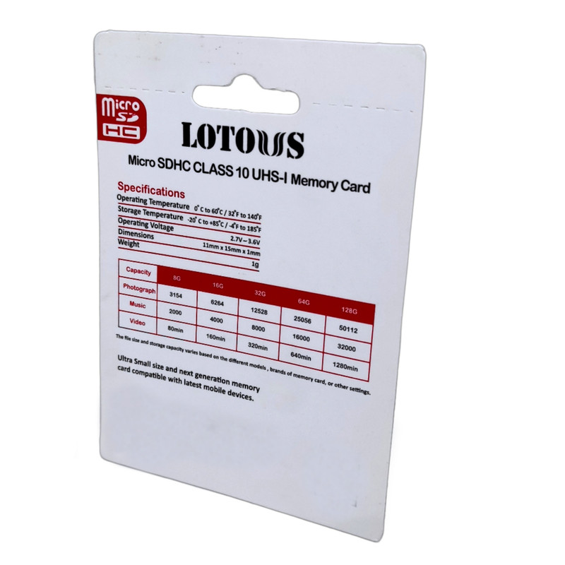 کارت حافظه microSDHC لوتوس مدل Color Elite کلاس 10 استاندارد UHS-I U1 سرعت 90MBps ظرفیت 8 گیگابایت