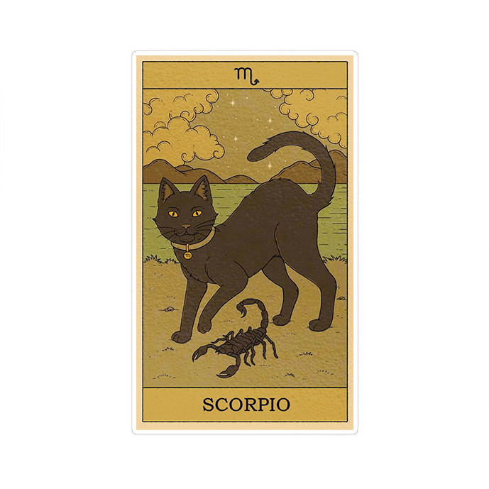 استیکر تزئینی موبایل و تبلت ماسا دیزاین طرح گربه مدل NW007