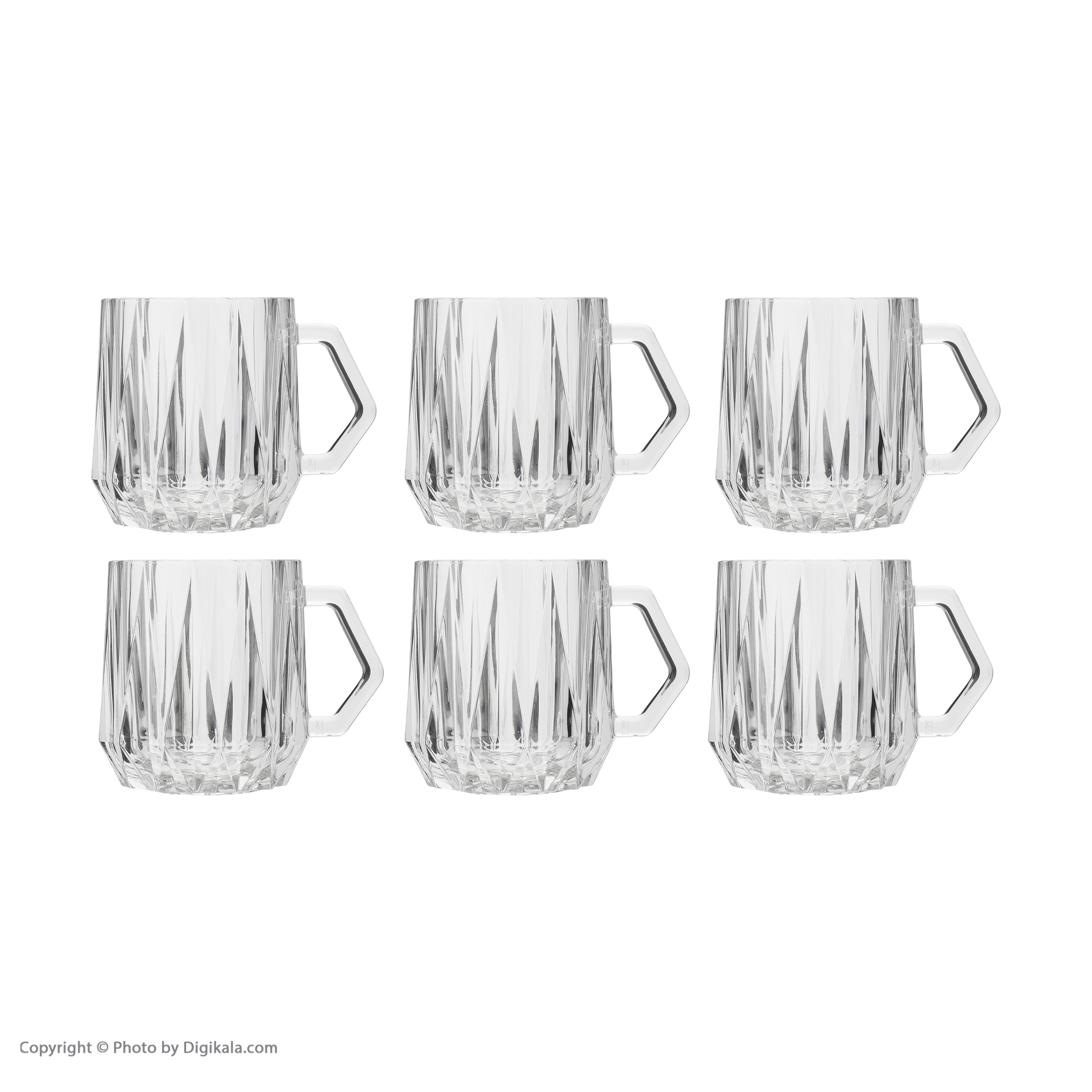 استکان نوری تازه سری HEXA مدل 130211W بسته 6 عددی