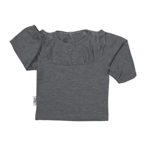 بلوز آستین بلند نوزادی آدمک مدل گیپوردار کد 140069