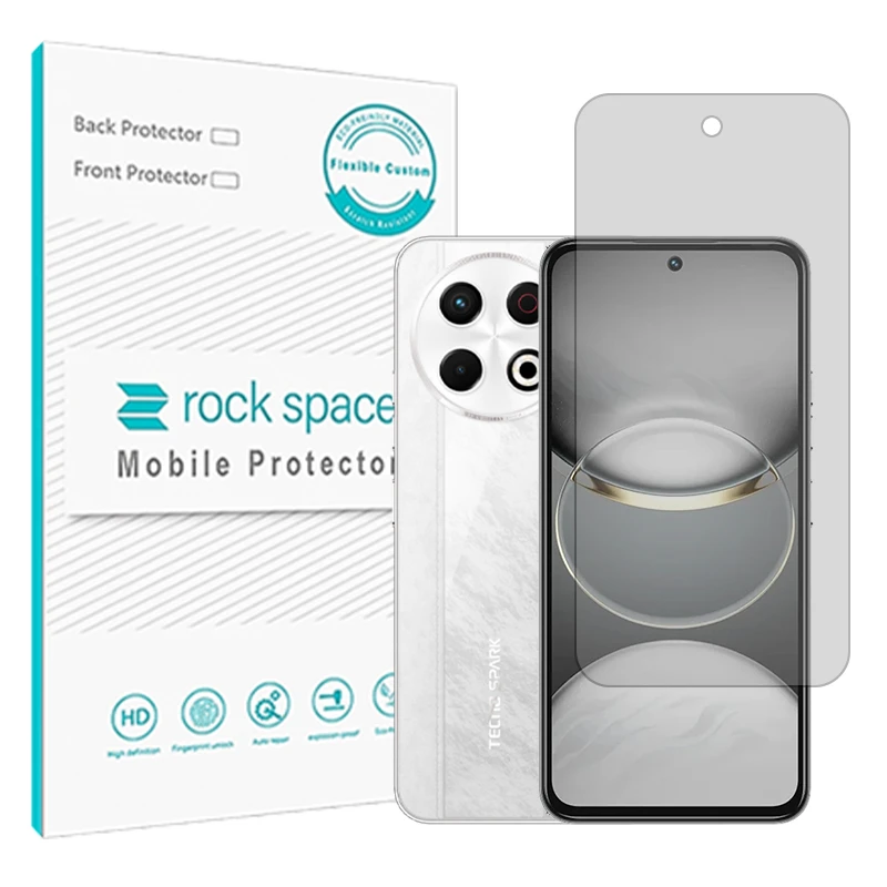 محافظ صفحه نمایش مات راک اسپیس مدل هیدروژلی مناسب برای گوشی موبایل تکنو Spark 30 Pro