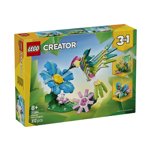 لگو 312 تکه سری کریتور مدل Wild Animals Colorful Hummingbird 31384