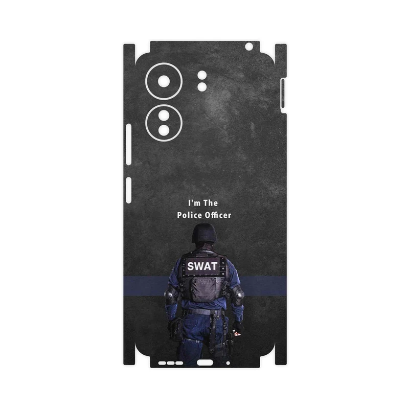 برچسب پوششی ماهوت مدل Police Officer-FullSkin مناسب برای گوشی موبایل شیائومی Redmi 13C
