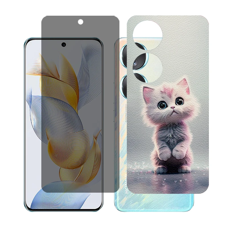 محافظ صفحه نمایش حریم شخصی گلس مدل Together مناسب برای گوشی موبایل آنر 90 به همراه برچسب پوششی