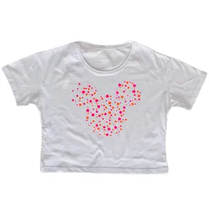 کراپ تاپ آستین کوتاه زنانه مدل میکی