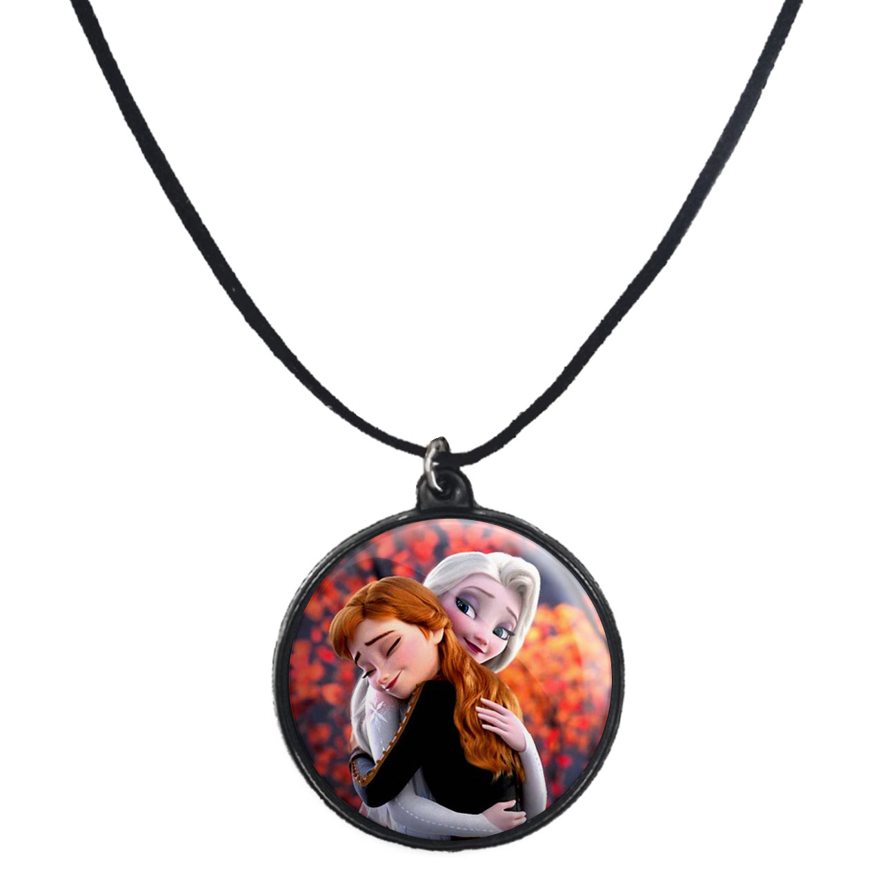 گردنبند پرمانه طرح کفشدوزکی کد pmb.748 مدل دو طرفه