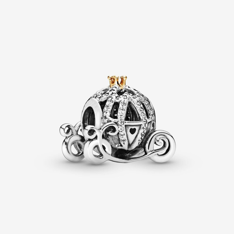 آویز گردنبند نقره زنانه پاندورا مدل Disney Cinderella Pumpkin Coach