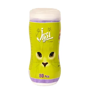 دستمال مرطوب حیوانات ژاسی مدل 002 بسته 80 عددی