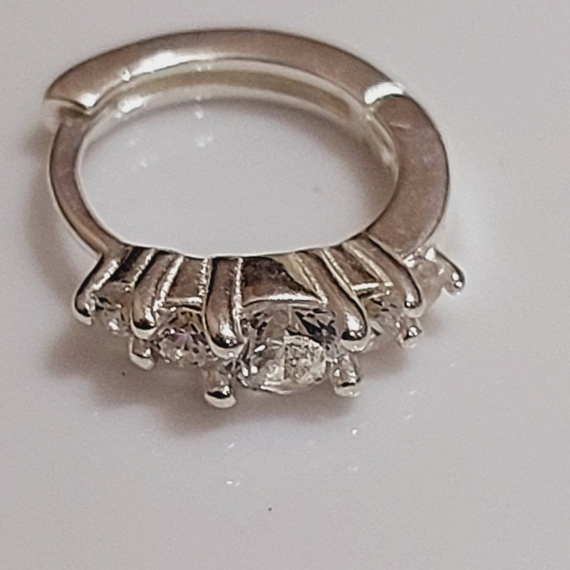 پیرسینگ نقره زنانه مدل مژگان