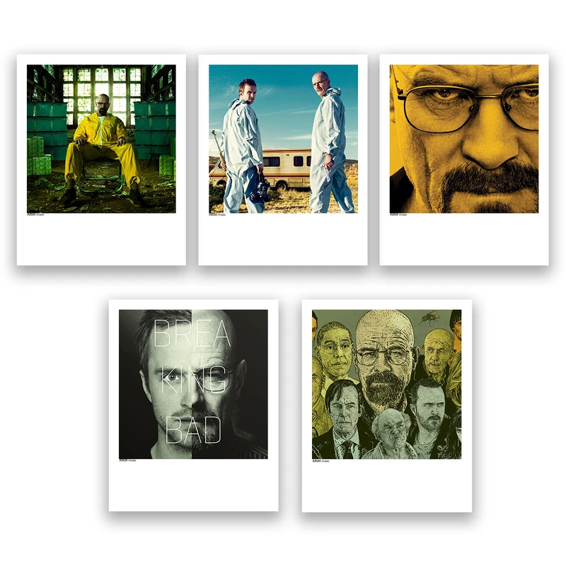 آویز تزیینی عرش مدل بریکینگ بد Breaking Bad کد Asa195 مجموعه پنچ عددی