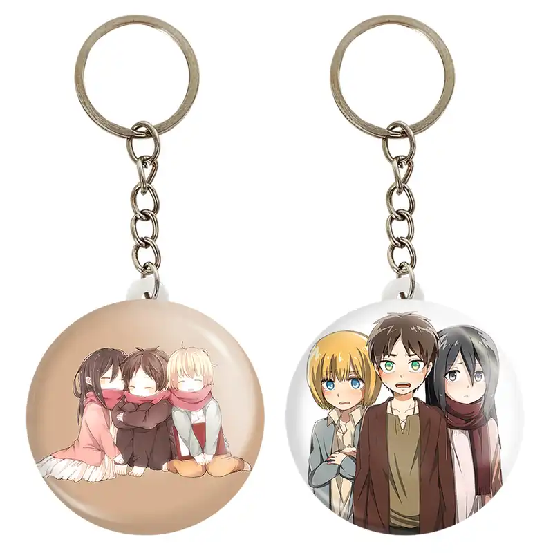 جاکلیدی خندالو مدل میکاسا و ارن و ارمین انیمه اتک آن تایتان کد 1855818557 مجموعه 2 عددی