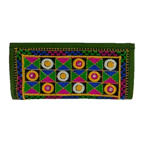 کیف پول مدل سوزن دوزی و آینه کاری کد817