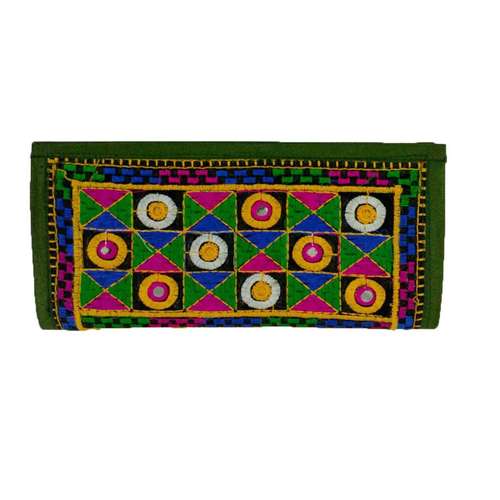 کیف پول مدل سوزن دوزی و آینه کاری کد817