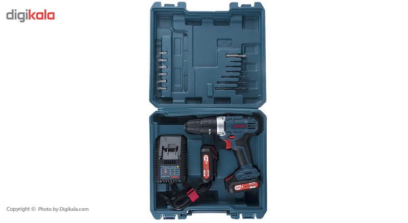 دریل پیچ گوشتی چکشی شارژی آروا مدل 5802