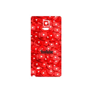 MAHOOT Youtube Cover Sticker for Samsung Galaxy Note 4
