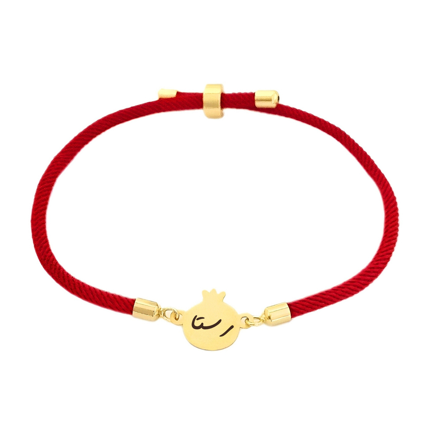 دستبند طلا 18 عیار دخترانه لیردا مدل اسم رستا nar