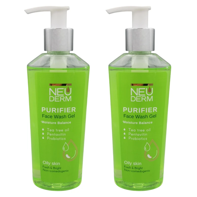 ژل شستشو صورت نئودرم مدل Tea Tree حجم 200 میلی لیتر مجموعه دو عددی