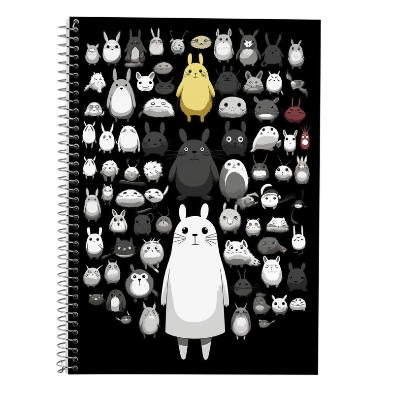 دفتر زبان 50 برگ مدوپد مدل سه خط طرح Ghibli کد DF2371