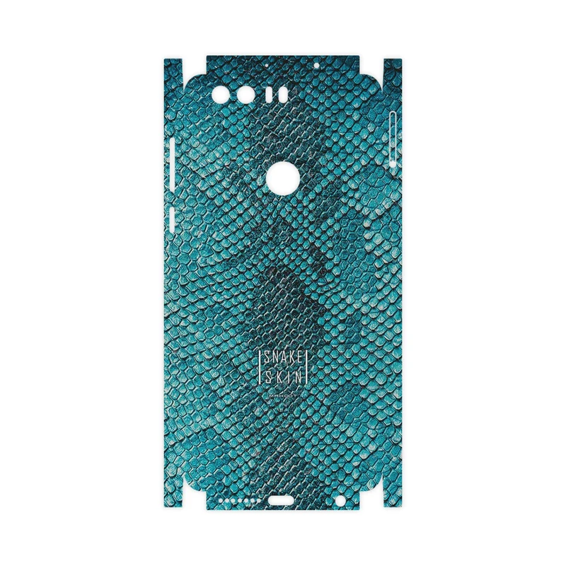 برچسب پوششی ماهوت مدل Blue Snake Skin-FullSkin مناسب برای گوشی موبایل آنر 8