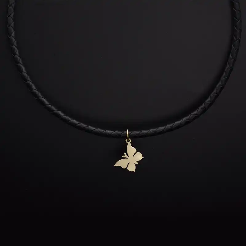 گردنبند طلا 18 عیار زنانه الن نار مدل پروانه کد N9888927