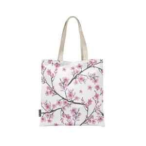 ساک خرید مدوپد طرح شکوفه زردآلو مدل pod00406