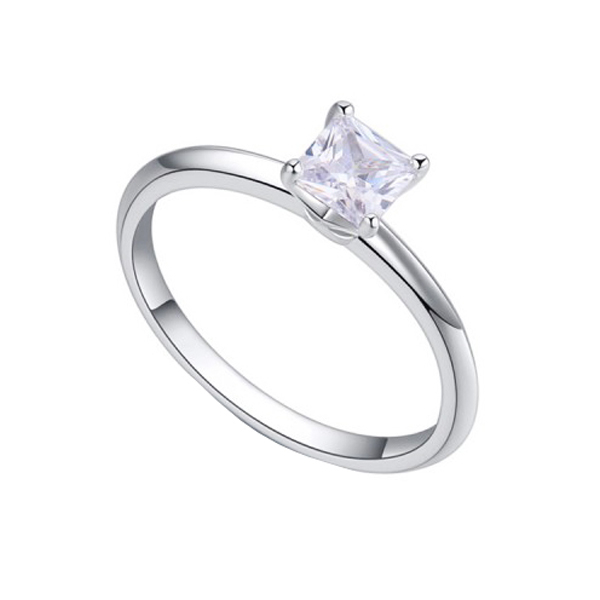 انگشتر نقره زنانه گالری شمرون مدل سولیتر کد RNG339S7