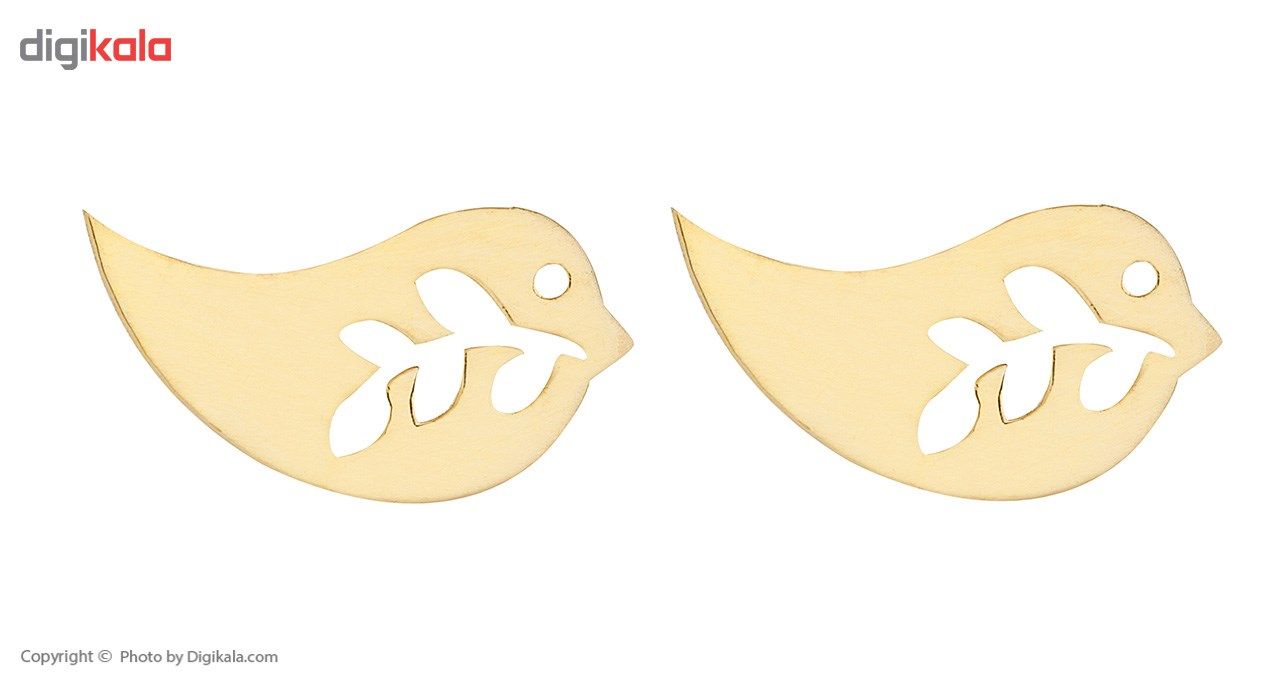 گوشواره طلا 18 عیار ماهک مدل ME0638 - - 2