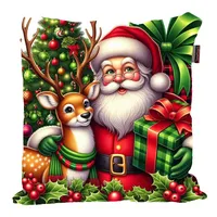 کوسن پاد آفرین مدل کریسمس طرح بابانوئل کد PK30267