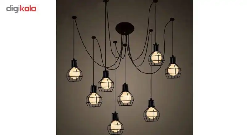 چراغ آویز 8 شعله آرتا کد 198/8