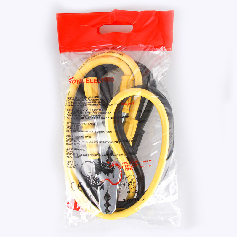 کابل اتصال باتری خودرو رویال الکتریک مدل RE1000 مجموعه 2 عددی