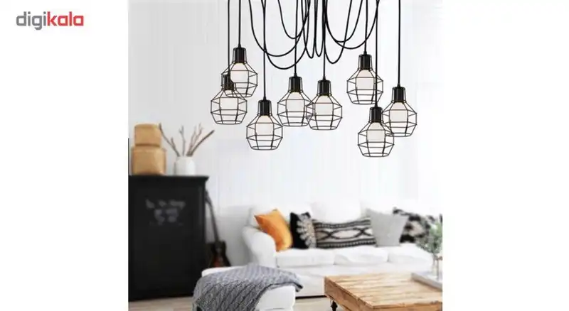 چراغ آویز 8 شعله آرتا کد 198/8