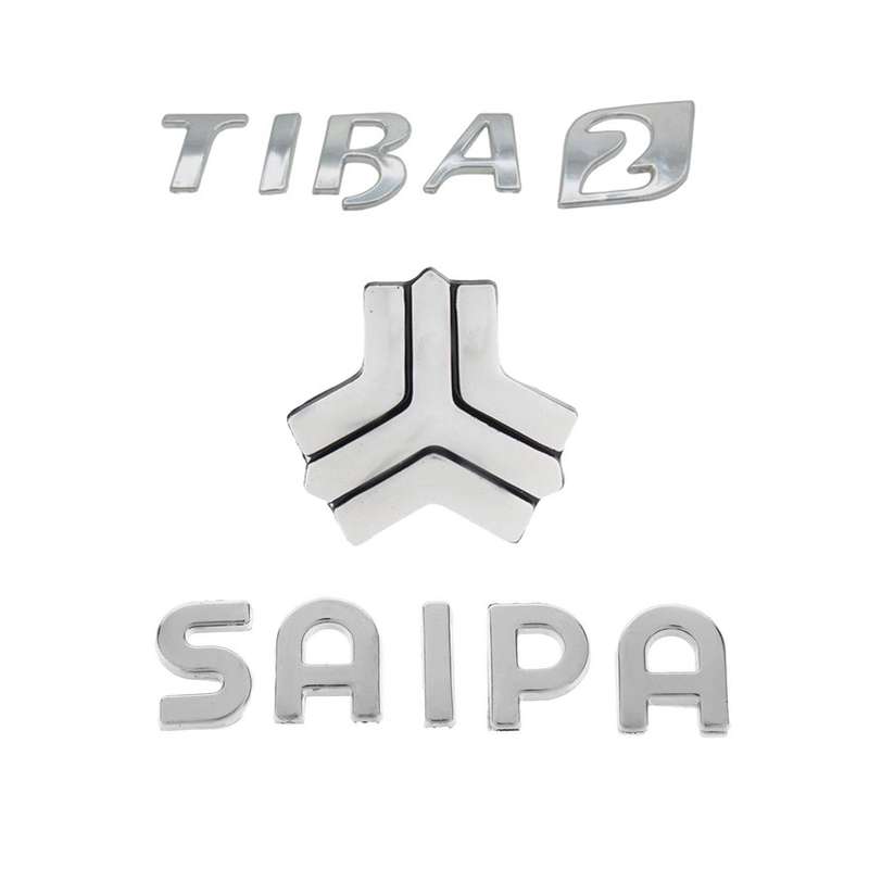 آرم صندوق عقب خودرو قطعه سازان کبیر مدل ARM-TIBA2-586 مناسب برای تیبا 2 مجموعه 3 عددی