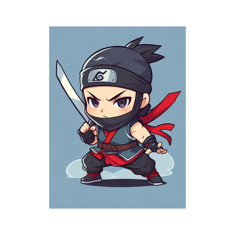 استیکر لپ تاپ و موبایل مدل انیمه طرح انیمه نینجا کامویی هیگان Ninja Kamui Higan کد 5475