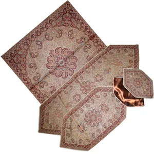 ست 5 تکه رومیزی ترمه رضایی طرح ونوس