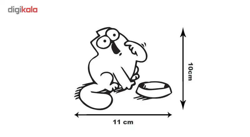 استیکر باک خودرو گراسیپا مدل CAT04