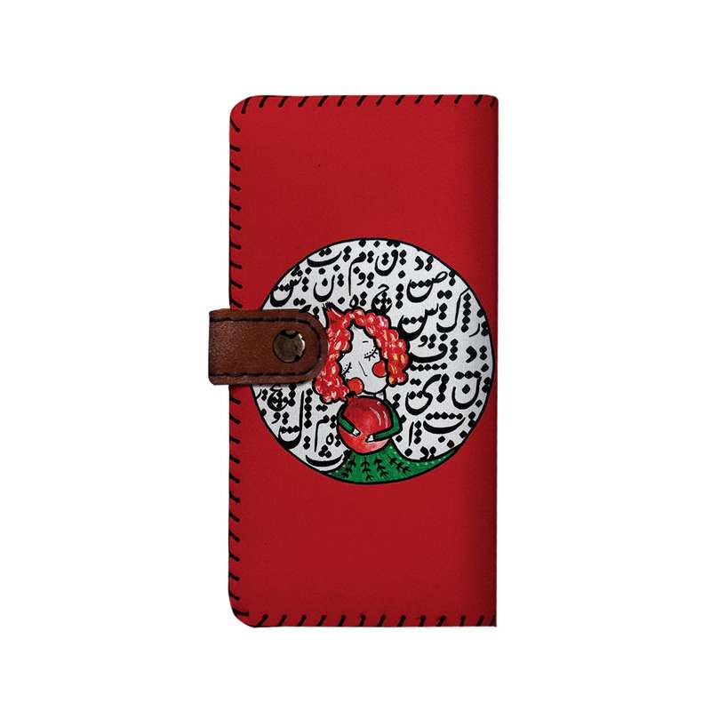 کیف پول چرمی ترمه طراحان ایده مدل بنددار یلدا کد snm006