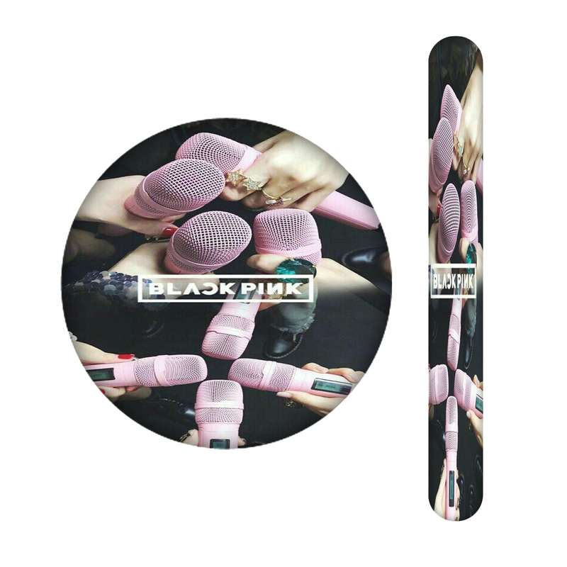 سوهان ناخن مندیکس مدل BLACK  PINK کد 2348 به همراه آینه جیبی