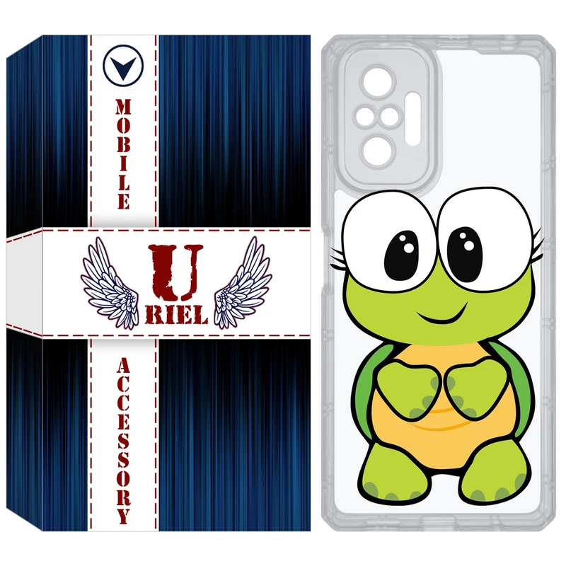 کاور یوریل مدل Clear کد 59 طرح لاکپشت مناسب برای گوشی موبایل شیائومی Redmi Note 10 Pro / Note 10 Pro Max
