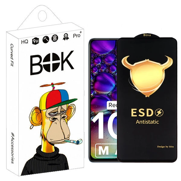 محافظ صفحه نمایش بوک مدل Biva Antistatic Touch مناسب برای گوشی موبایل شیائومی Redmi Note 10 Pro / Note 10 Pro Max