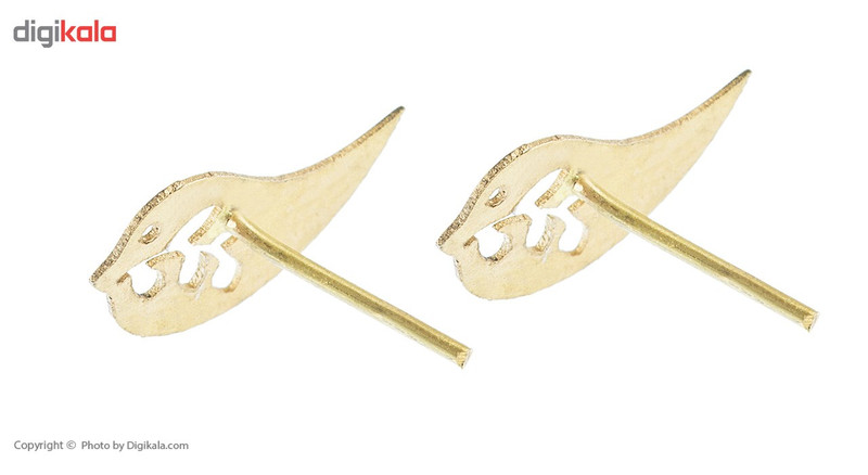 گوشواره طلا 18 عیار ماهک مدل ME0638 - 3