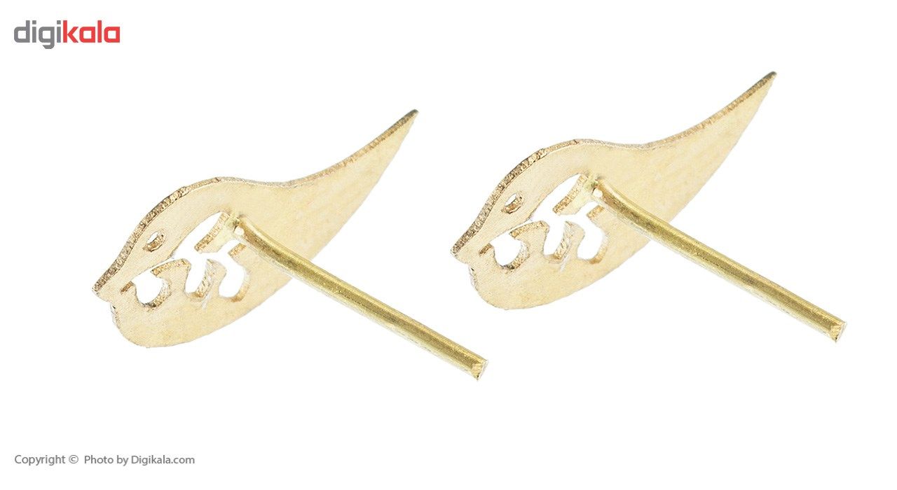 گوشواره طلا 18 عیار ماهک مدل ME0638 - - 3