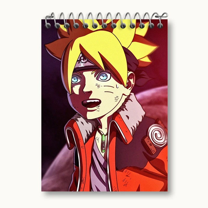 دفتر یادداشت 50 برگ خندالو مدل بوروتو اوزوماکی انیمه بوروتو Boruto کد 15734