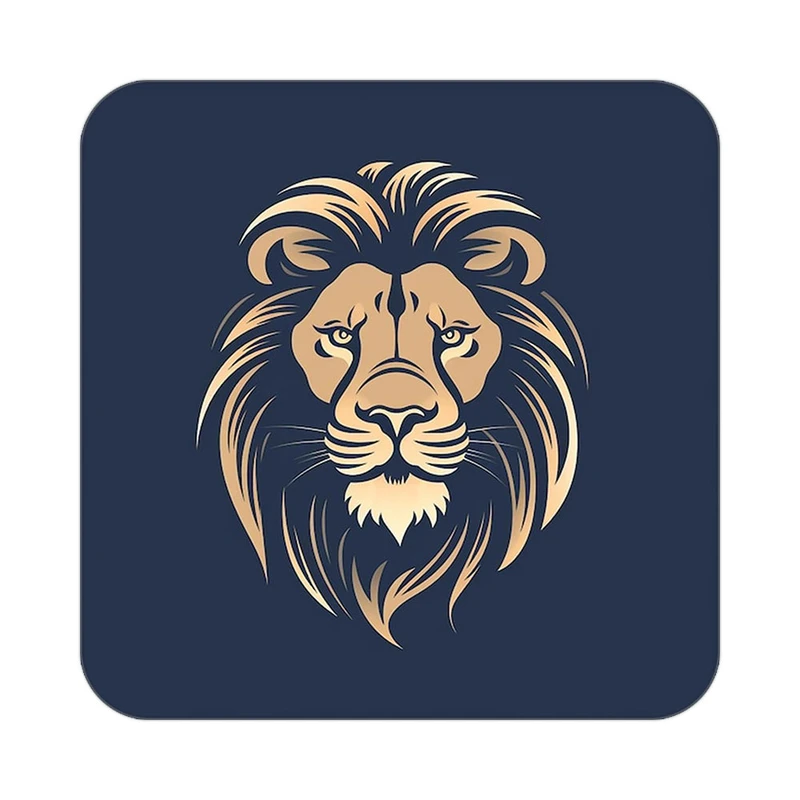 زیر لیوانی کاکتی طرح شیر مدل mp24101