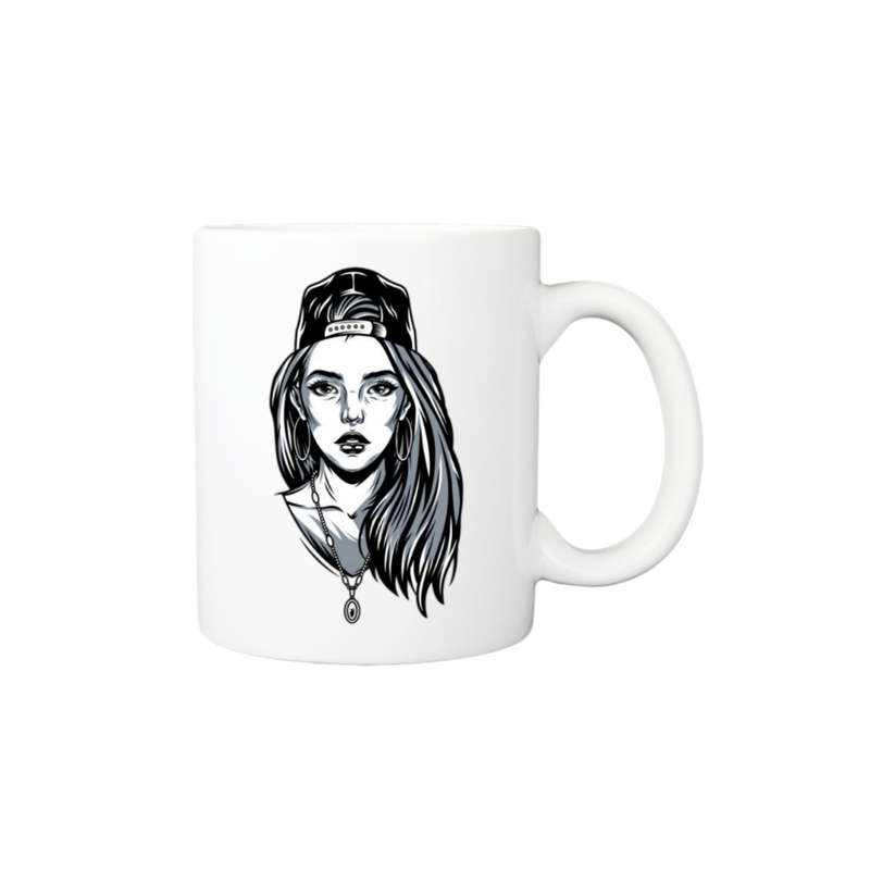 ماگ مدل چهره دختر فانتزی کد 3