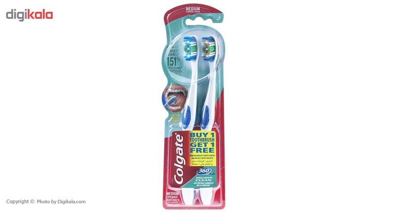 پک مسواک کلگیت مدل 360 Degree Whole Mouth Clean بسته 2 عددی